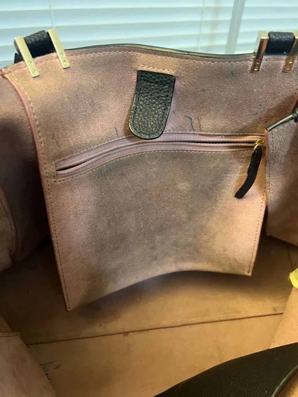 Kate Spade Black Pebbled Leather Shoulder Tote Bag With Bow Accent